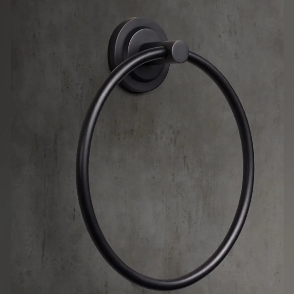 Restoration Hardware Spritz Towel Ring | Finish: Bronze/Matte Black